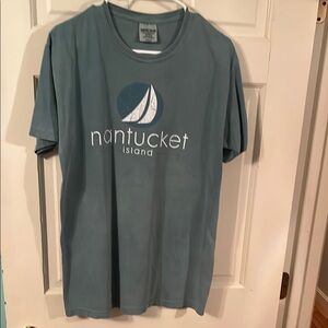 Comfort Colors Nantucket Island Graphic Tee - Blue